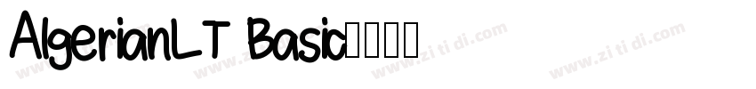 AlgerianLT Basic字体转换